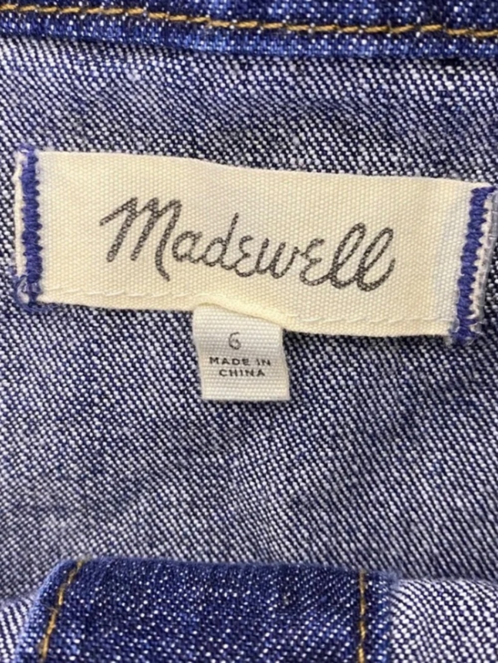 Madewell button down denim midi dress - Picture 5 of 11